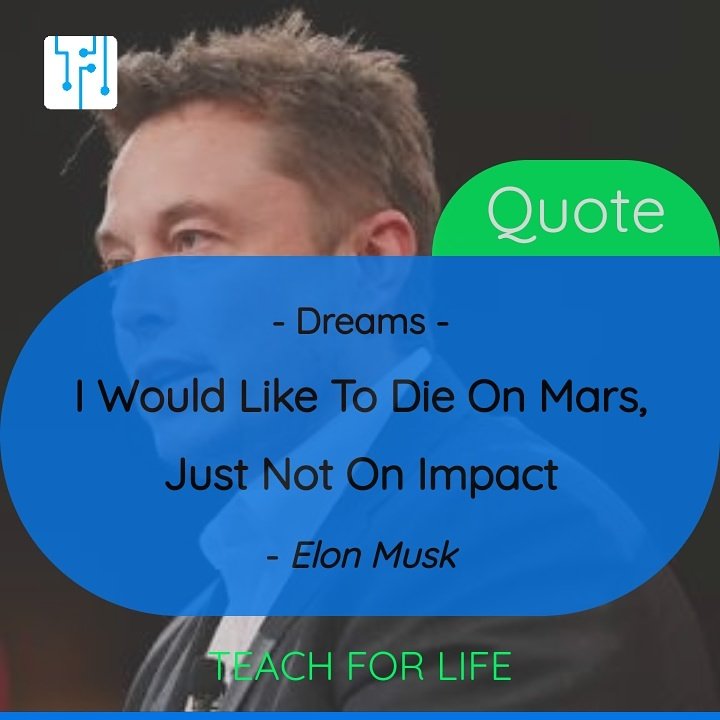 tchforlife's tweet photo. [#Quote]

| Dream

#tchforlife #dec4 #dream #elonmusk @elonmusk https://t.co/vM85BkxtKM