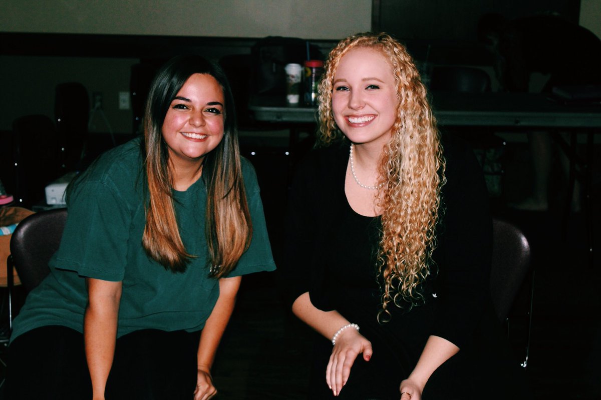 DPhiE_SIUE's tweet photo. Two of our sisters went alumni tonight and there’s no doubt about tears being shed 💕 Haley and Shannon, we love you and will miss seeing your smiles at chapter meetings every Sunday! https://t.co/lnXgVvxRsJ