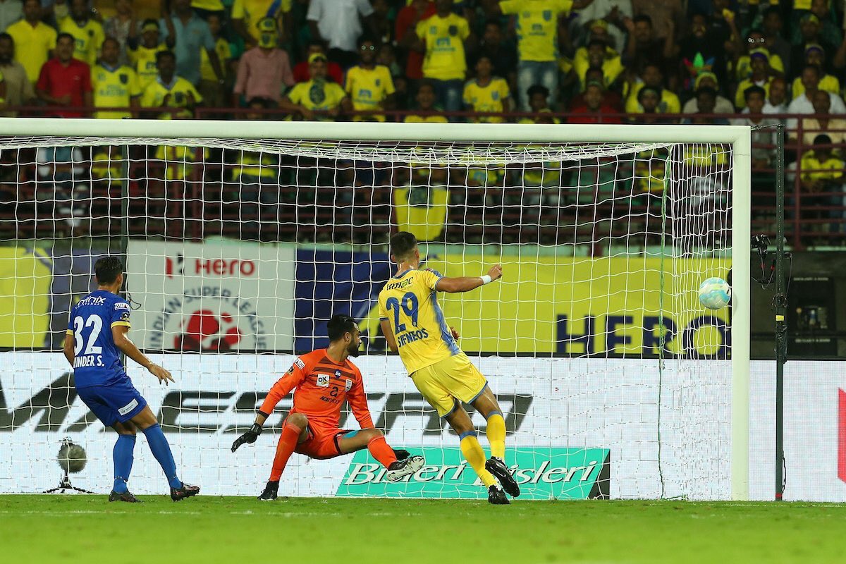 msifneos's tweet photo. Unfortunately we couldn’t win the match.. still very happy with my first goal for @keralablasters . Big thanks to the fans once again for the great support ! https://t.co/LyvmMbYnz1