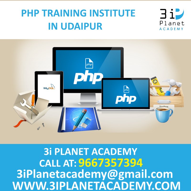 3iPlanetAcademy's tweet image. 3i Planet Academy is the Biggest PHP #Training Institute in Udaipur, Rajasthan. We are well known for our training programs in #PHP, #AdvancePHP, Core PHP and IT. There are vast opportunities to learn the coding and encrypting practically. goo.gl/4b97PQ