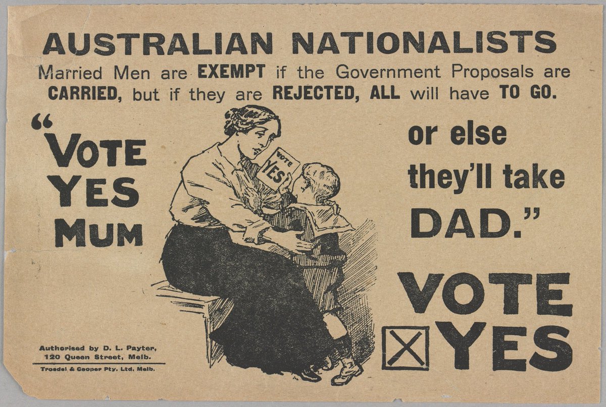 OldTreasuryMelb's tweet photo. Opening Wednesday 6 December: 'A Nation Divided: the Great War and Conscription'! See stunning &amp; bold propaganda posters from one of the greatest political debates in the 20th century! https://t.co/2VwqmGjVAK https://t.co/cibr0v219Z