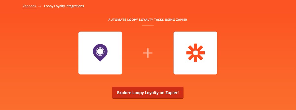 loopyloyalty's tweet photo. We're excited to announce that we’ve integrated with @zapier, allowing you to connect @loopyloyalty with over 750 apps quickly &amp; w/o any programming knowledge. Let the robots handle the menial so you can focus on the substantial. 😉 https://t.co/osG1il6mVu https://t.co/mz4w7RJX8L