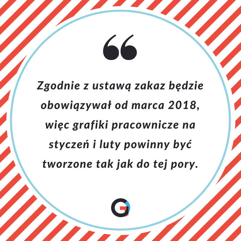 grafikoptymalny's tweet photo. Ustawa o ograniczeniu handlu w niedziele wpłynie na to, jak tworzysz grafiki pracy. Sprawdź pierwszy ważny fakt ... #startup #startuppl #startupy #polska #startuppoland #startupypolska #biznes #firma #prawo #polityka #sejm https://t.co/eTlAk8dFZc