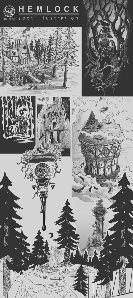 Some spot Illustrations I have done over the past few months. I'm also open for commission right now, so if you need your art fix.. I'm your dealer. 