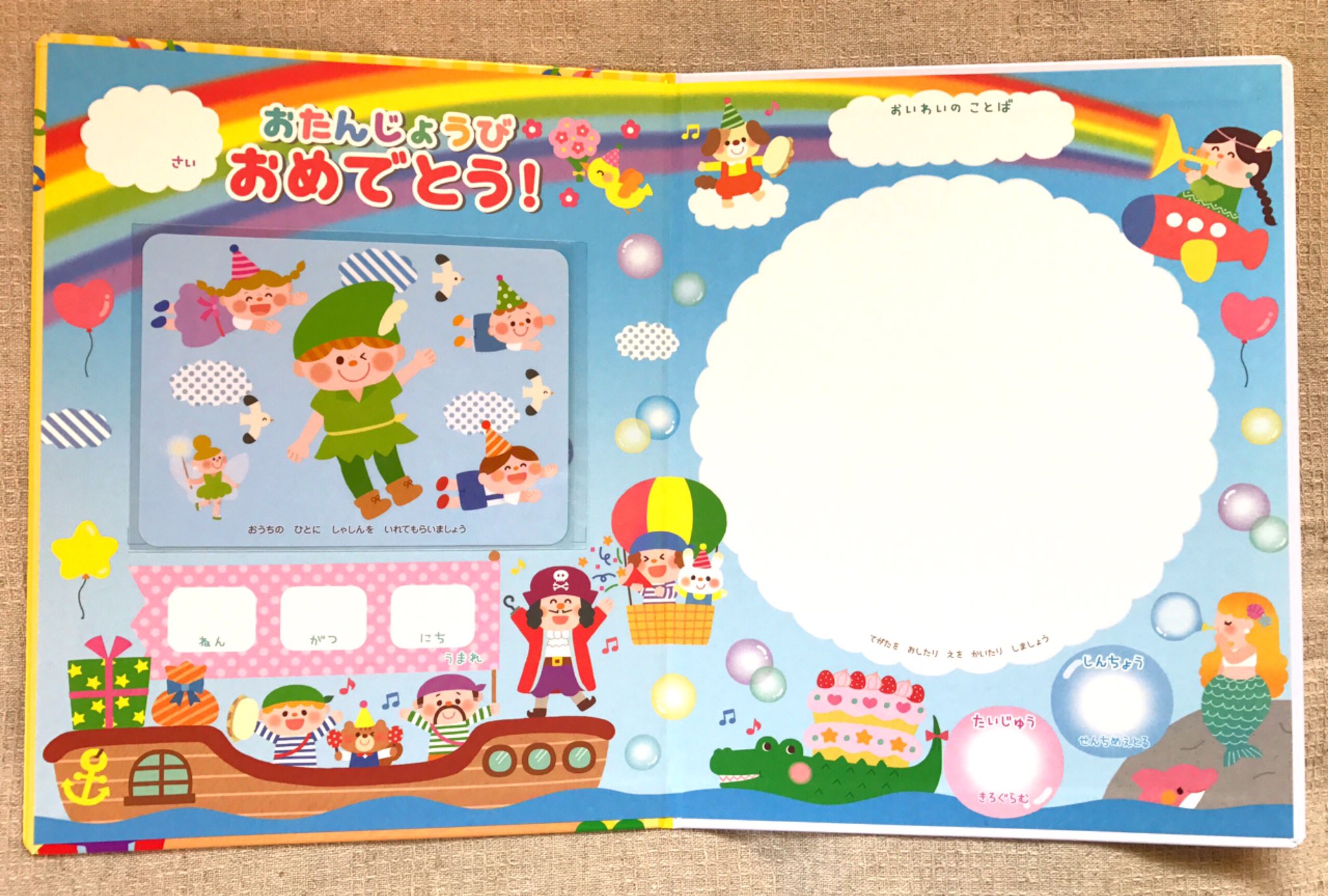 Miyako イラストレーター A Twitter ひかりのくに株式会社様 おたんじょうアルバムのイラスト を担当させて頂きました ピーターパンをテーマに賑やかなデザインになってます おヒゲの海賊がお気に入りです 灬 T Co Kkzxajiawz Twitter