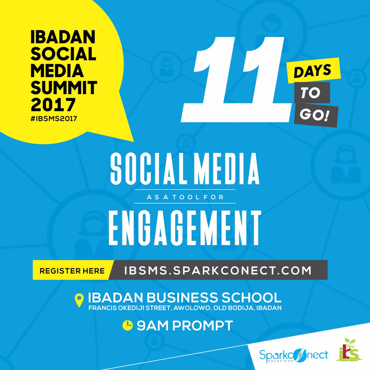 JideSpark's tweet photo. 8. I look forward to seeing you there  #IbadanSocialMediaSummit #IBSMS2017 https://t.co/E0v4WTJgAv