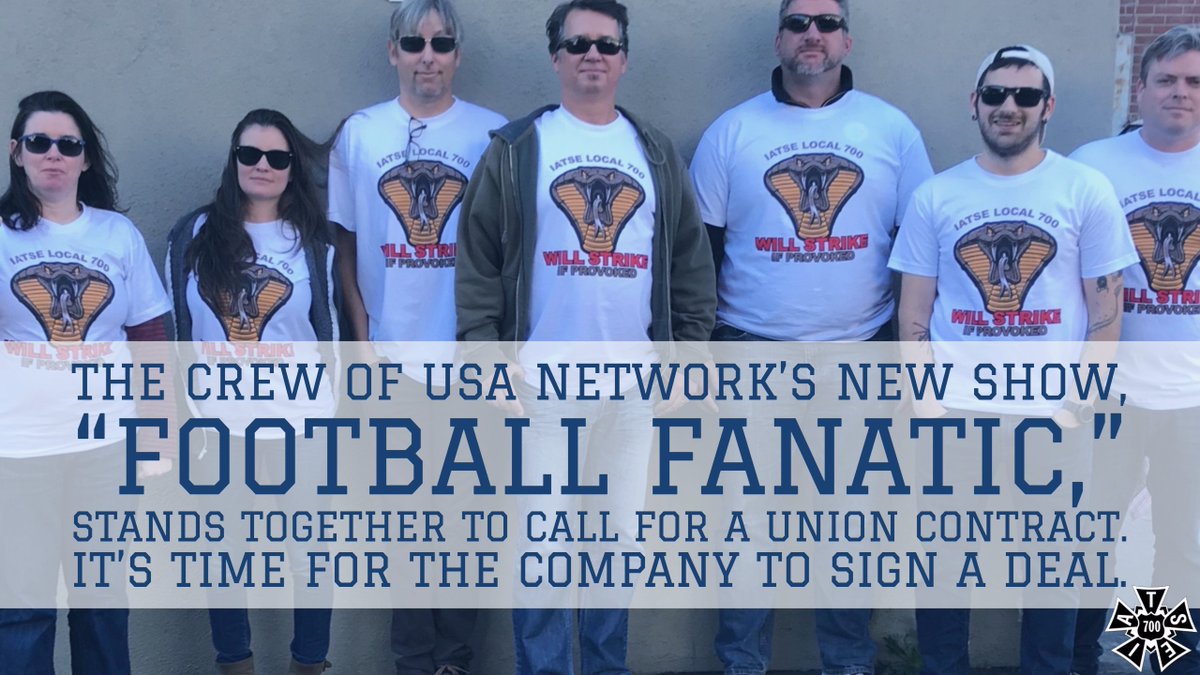 <a href="/USA_Network/">Tax Network USA</a> The crew that makes this show has been calling for an <a href="/IATSE/">IATSE // #IASolidarity</a> contract for nearly 4 weeks. It's past time for the company to sign a deal! #PostProud