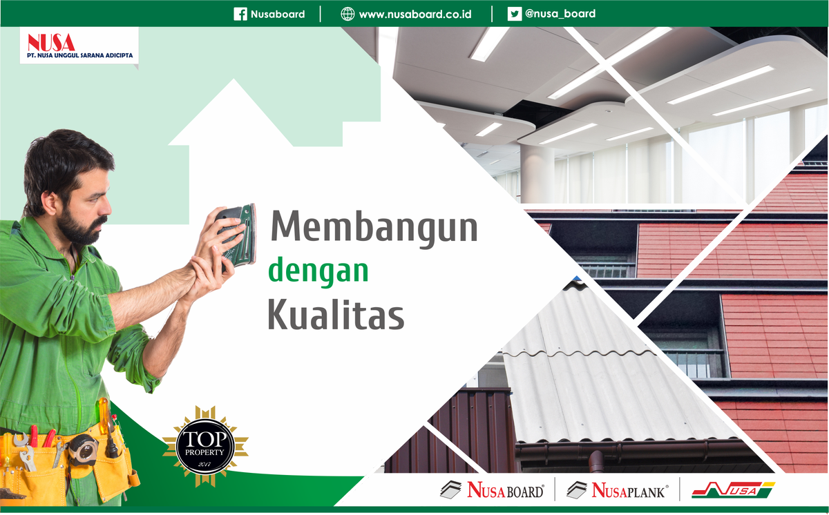 Nusa_board's tweet photo. Saat ini pembangunan di Indonesia sedang gencar.
mari dukung dengan memilih produk yang berkualitas, NusaBoard, solusi plafon dan partisi..
NusaPlank, pengganti papan kayu..
#nusaboard #nusaplank #plafon #partisi #listplank #building https://t.co/BIRcBnYgWa