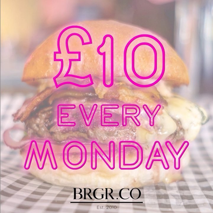 BRGRCOUK's tweet photo. Every Monday we have a great offer waiting for you! BRGR + Fries + Drink for just £10! Come and give us a visit to use this amazing offer! #BRGRPRN #BRGRSOHO #BRGRCO https://t.co/VvufUS19TC https://t.co/LOrBi4lvx2