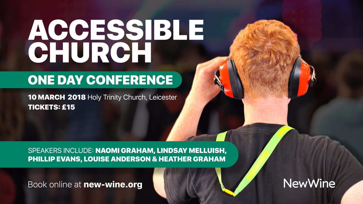 Access_ChurchNW's tweet photo. Have you booked for our @NewWineEngland Accessible Church 1 Day conference? #accessiblechurchnw https://t.co/QsIvxlx9sZ
