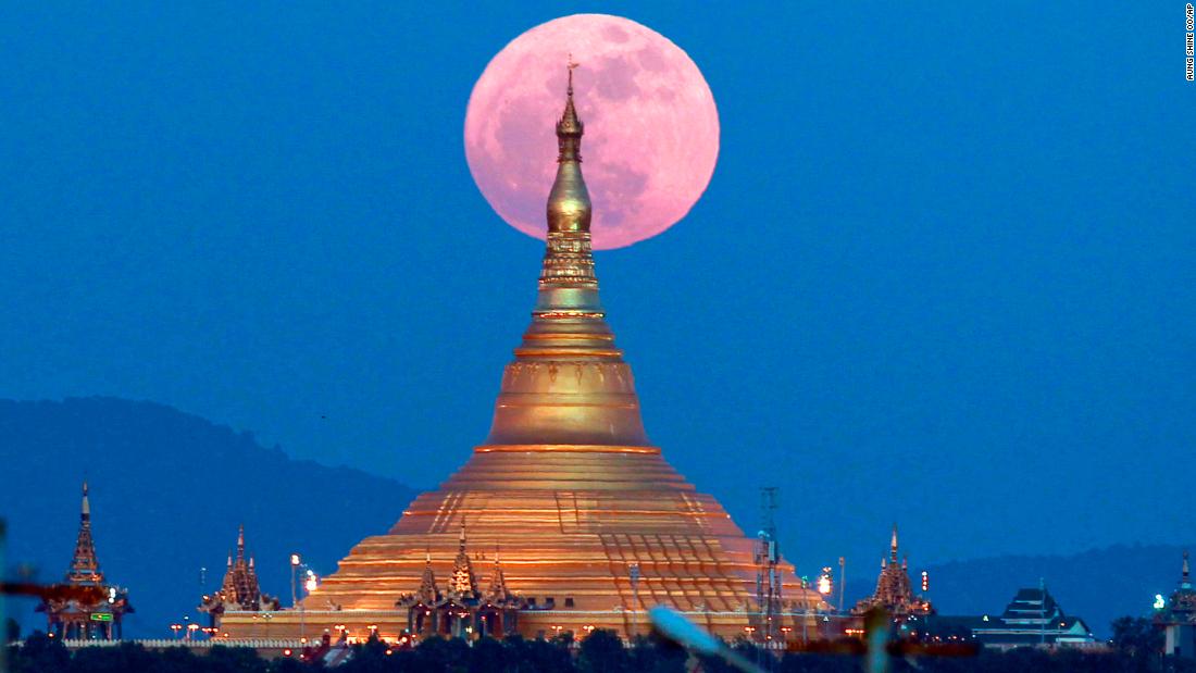 CNN's tweet photo. Photos from around the world capture the one and only #Supermoon of 2017 https://t.co/pm84yO3B0q https://t.co/HLiJeZZqtp
