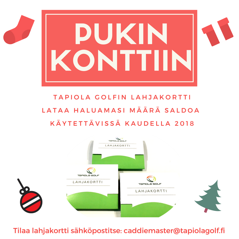 Golfia joululahjaksi ⛳️🎅🎄Tapiola Golfin arvolahjakortti valitsemallesi summalle. Tilaa lahjakortti sähköpostitse: caddiemaster@tapiolagolf.fi
Ilmainen toimitus postitse. Voimassa 12 kk ostopäivästä #joululahja #Golf