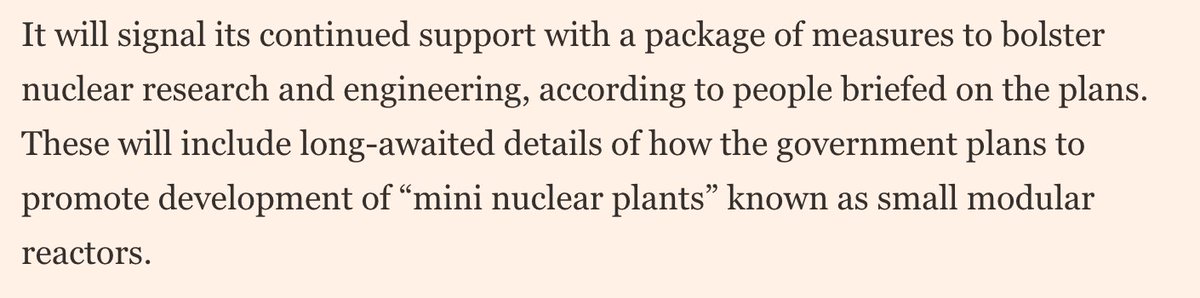 uknuclearsmr's tweet photo. FT: UK Government to bolster support for nuclear power, "to promote development of SMRs" #UKSMR17 https://t.co/BPTwMzCKBm https://t.co/dHrkmMD61F