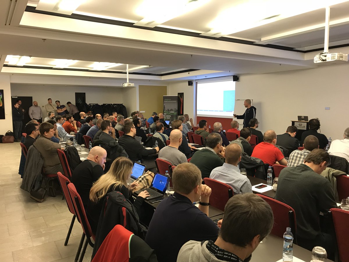 novakkkarel's tweet photo. We are Full . VMware community is amazing thank you all #VMUGCZ @MyVMUG https://t.co/oTTlXV1ZYS