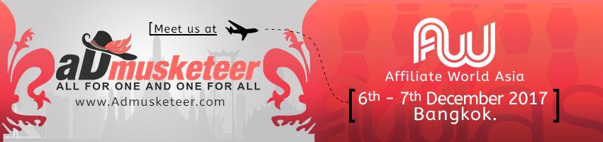 AdMusketeer's tweet photo. Meet us at AWA-Bangkok on 6th and 7th of December.

skype= vector_245 https://t.co/zGqDw8NJQu