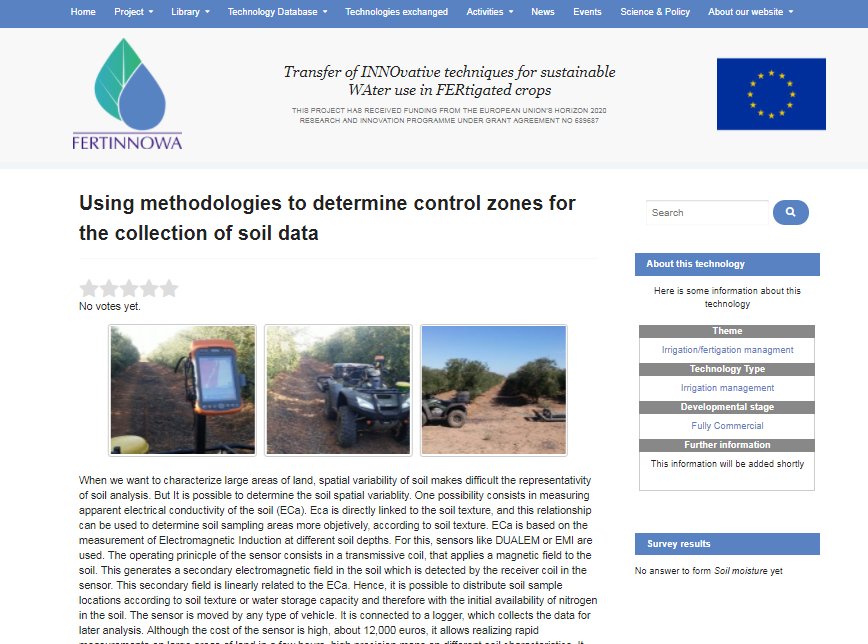 fertinnowa's tweet photo. Are #soilanalyses reliable and representative to adjust #fertilisation? Yes, if the sample zones are chosen with precision thanks to the measurement of #soil #EC to characterise the spatial variability of the soil. Find out more:
https://t.co/0QX6I3flaI https://t.co/evc1NUJPUk