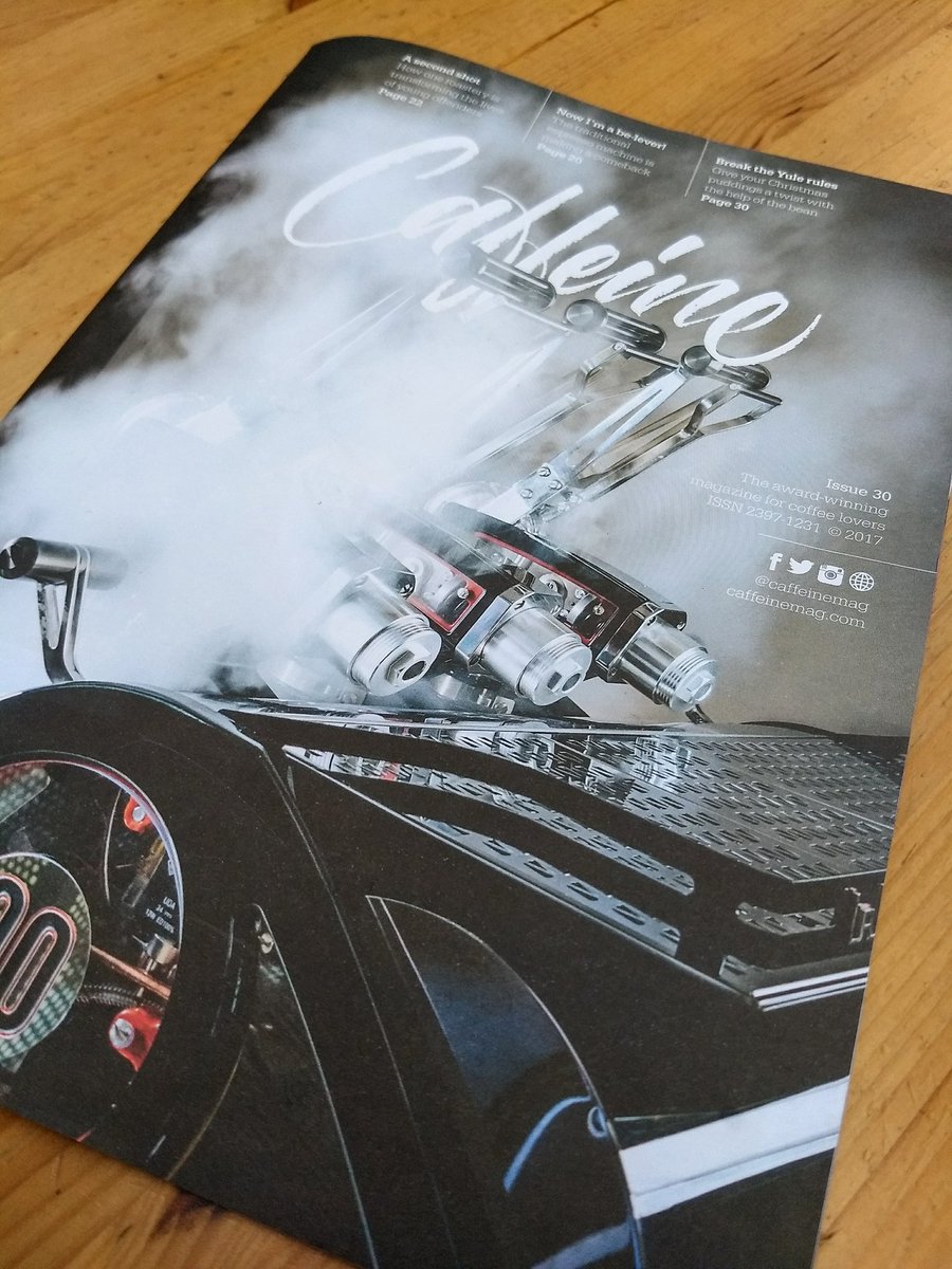 It's landed! 
Issue #30 of the beautiful @CaffeineMag. 
Drop by and grab a free copy with your coffee! 
#caffeinemagazine