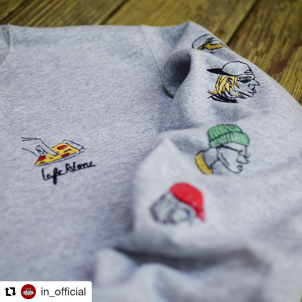 left alone べから レフトアローン 刺繍スウェット トレーナー 印 left alone べから レフトアローン 刺繍スウェット トレーナー 印