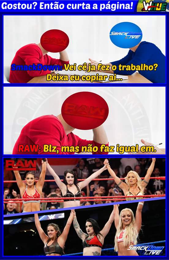 eodavamane's tweet photo. O #SDLive nem copiou o #mondaynightraw...
#SmackDownLIVE #RAW #WWE #ClashofChampions #WWHUE https://t.co/DMtLWhoUtV