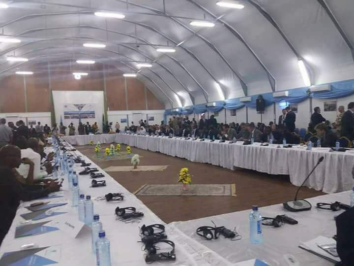 Rahomahomed's tweet photo. High Level Conference on #Security. #Somalia and International Partners meet in #Mogadishu 
Source Aweis adde https://t.co/7YHo5YrKPR