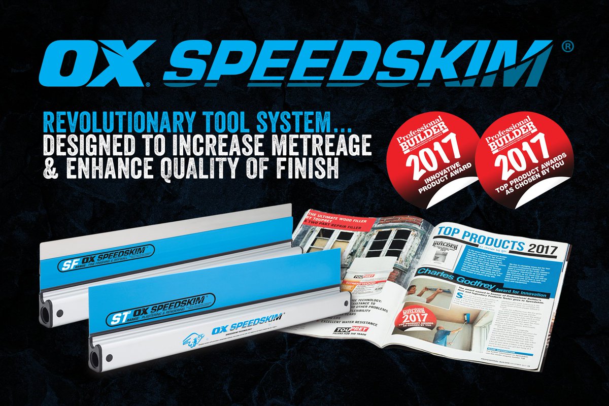 WE ARE PLEASED TO ANNOUNCE… <a href="/Speedskim/">OX Speedskim</a> has won 2 Professional Builder Magazine <a href="/PB_mag/">Professional Builder</a> Awards #winners - pick up your copy in-store!