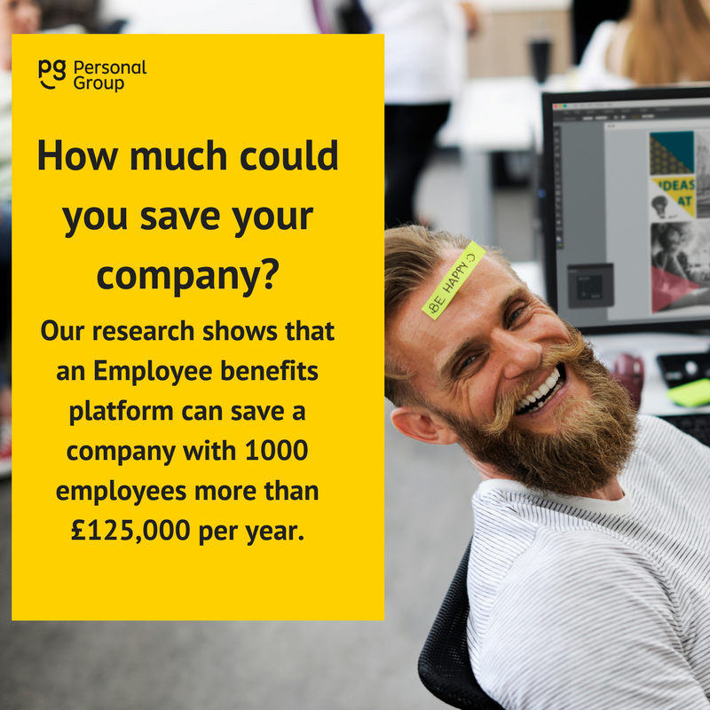 personalgroup's tweet photo. Our research shows that an #EmployeeBenefits platform could save a company with 1000 employees more than £125,000 per year*. Use our calculator to see how much your company can potentially save! https://t.co/SrMi3NpEwi #EmployeeEngagement #EngagementSoftware https://t.co/5c0ldW2AUd