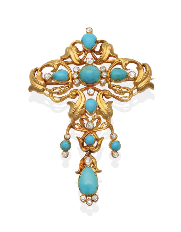 artexix's tweet photo. Un broche de #turquesas con historia: lleva inscrito el nombre de sus propietarias en el reverso, la Duquesa de Kent, la Reina Victoria y 'Beatrice' (abuela, madre e hija). #ProyectoTurquesa #DeMediciBijoux
Fot. Tennants Auctioneers. https://t.co/2k11yjC0YQ