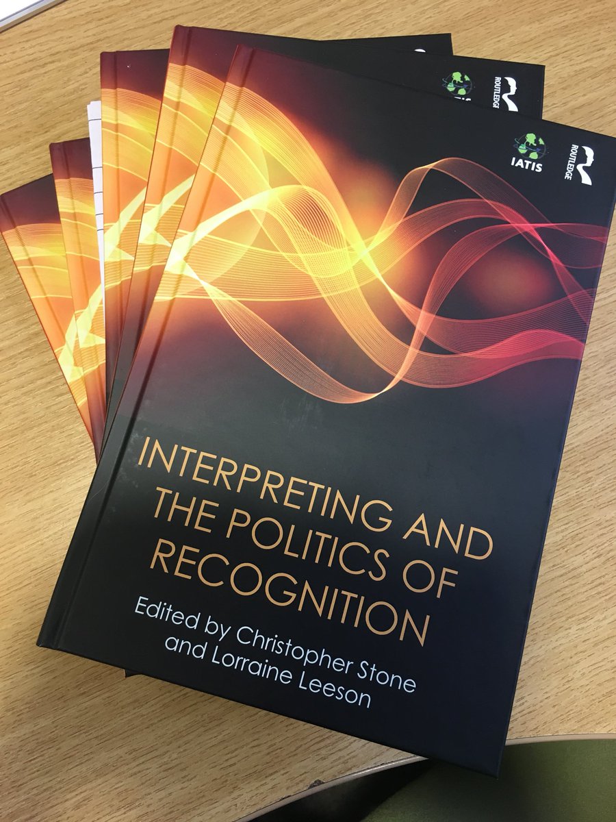 Delighted to hold a hard copy of @drcastone & my edited volume in my little hands! Thank you to all our contributors & our series editors. @IATISorg @itia_ireland @routledgelang @TRiSSTCD @TLRHub #1nt #1ntSL #languagepolitics #languagerecognition