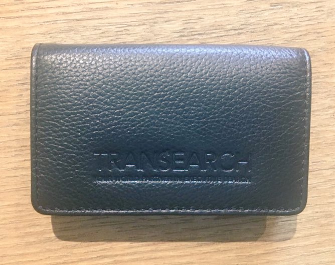 BinderNetwork's tweet photo. We love this Leather card holder with embossed printing, recently produced for Transearch #branded #MotivationMonday https://t.co/Pd3L3Shh8v