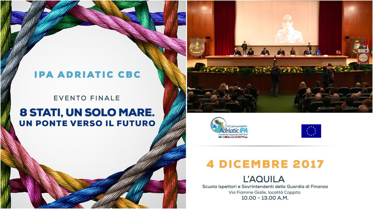 #LAquila #4dicembre: alla Scuola Ispettori e Sovrintendenti #GdF evento conclusivo IPA Adriatic con Presidente <a href="/Europarl_IT/">Parlamento europeo</a>  Sottosegretario alla Giustizia <a href="/fedechiavaroli/">federica chiavaroli</a> e Presidente <a href="/Regione_Abruzzo/">Regione Abruzzo</a>