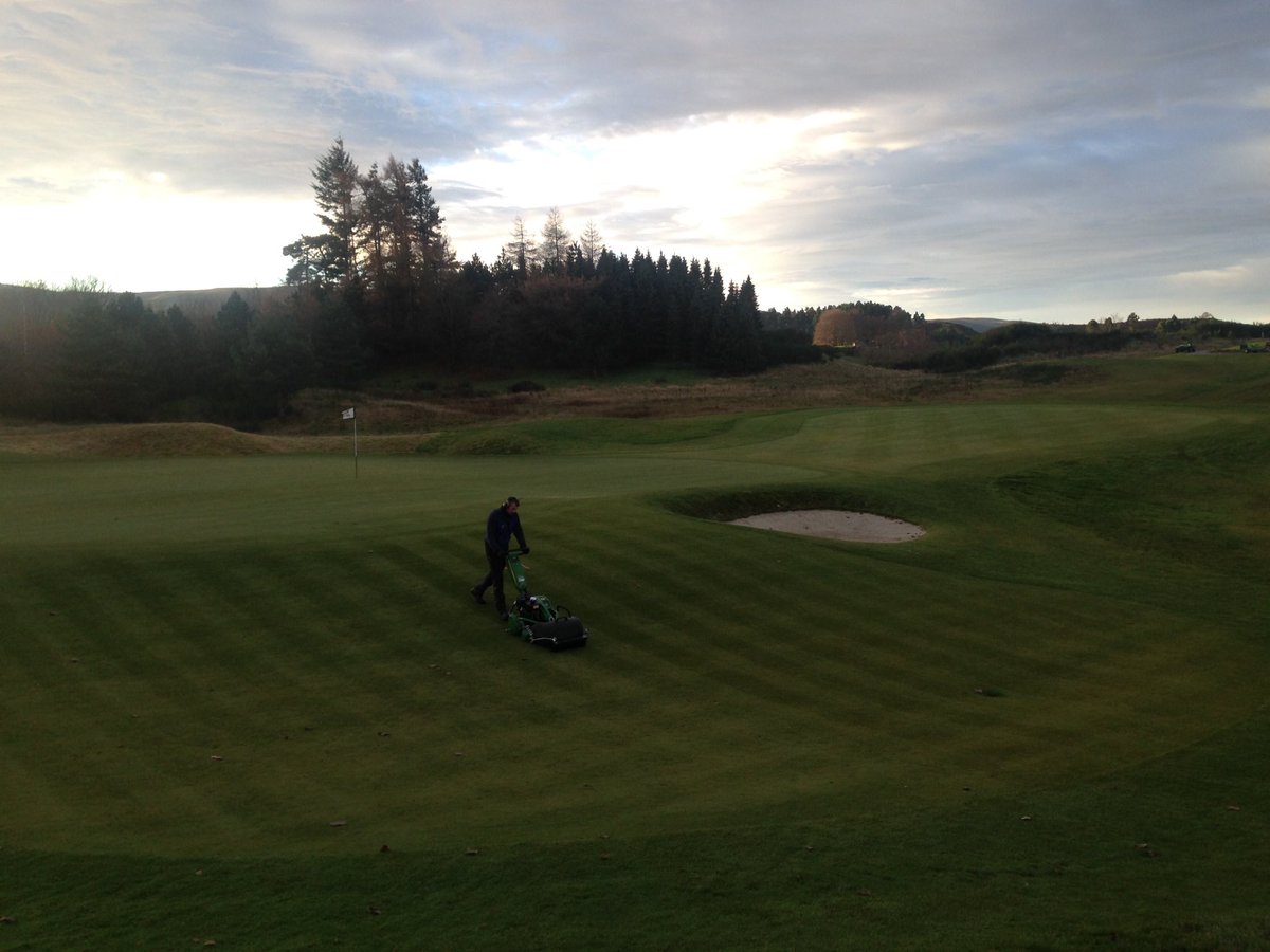 Well after a week of frost and snow it's great to see the guys betting back to some greenkeeping on the Centenary course <a href="/Gleneagleshotel/">Gleneagles</a> Holes 5&amp;6 still closed due to frost coming out <a href="/BIGGALtd/">British & International Golf Greenkeepers Assn.</a> <a href="/GolfPerthshire/">Golf Perthshire</a> <a href="/VisitScotGolf/">VisitScotland Golf</a>