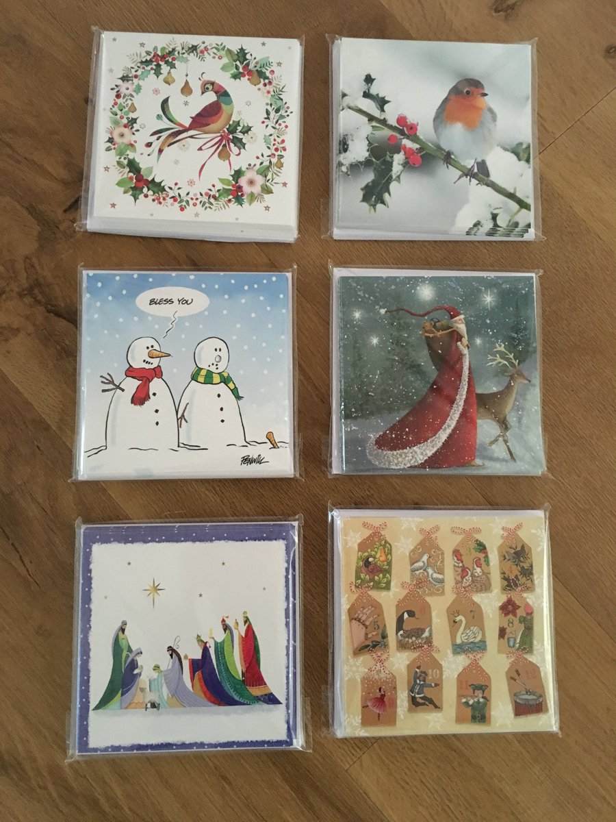 StratHospital's tweet image. Our charity Christmas cards are very popular this year.  3 packs for £10.  Available when our volunteers are on duty in Building One at Stratford Hospital or from the Charity Christmas Card Shop at The United Reformed Church, Rother Street.