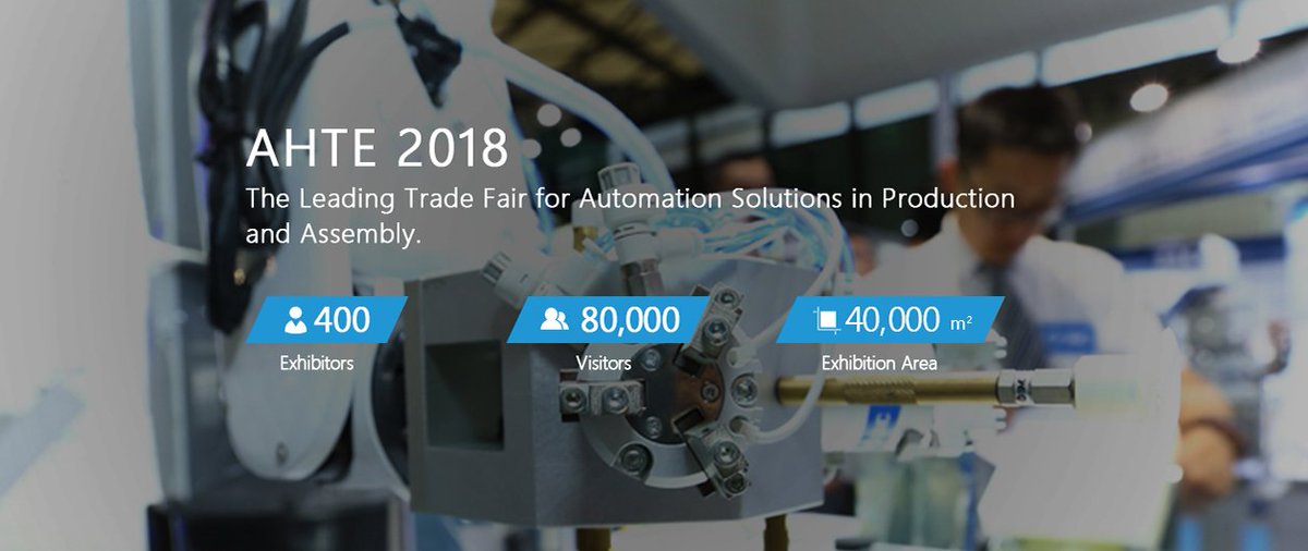 shanghaiAHTE's tweet photo. #ShanghaiAHTE2018 As Asia’s leading international exhibition on Assembly Technology, Handling Technology, Robot Systems, Feed and Joining Solutions, Drive-Control-Testing, AHTE 2018 will take place at the Shanghai New International Expo Center on July 4-7, 2018. https://t.co/qf8pZkRrLW