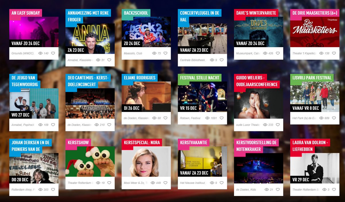 Sinterklaas is alweer bijna het land uit, wat betekent dat de kerstvakantie voor de deur staat. Weet jij al wat je gaat doen? De uit-agenda in Rotterdam heeft een aantal leuke tips. Wat je ook gaat doen, namens myJINI heel veel plezier gewenst!