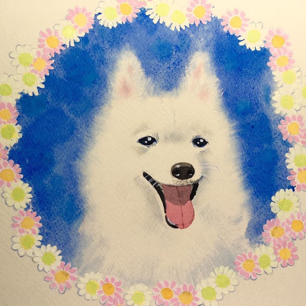 Thousand Color Bi スピッツの似顔絵 スピッツ 似顔絵 犬の似顔絵 イラスト 手描き Watercolor T Co Ut4pgwilq9 T Co Cnasriaqe0