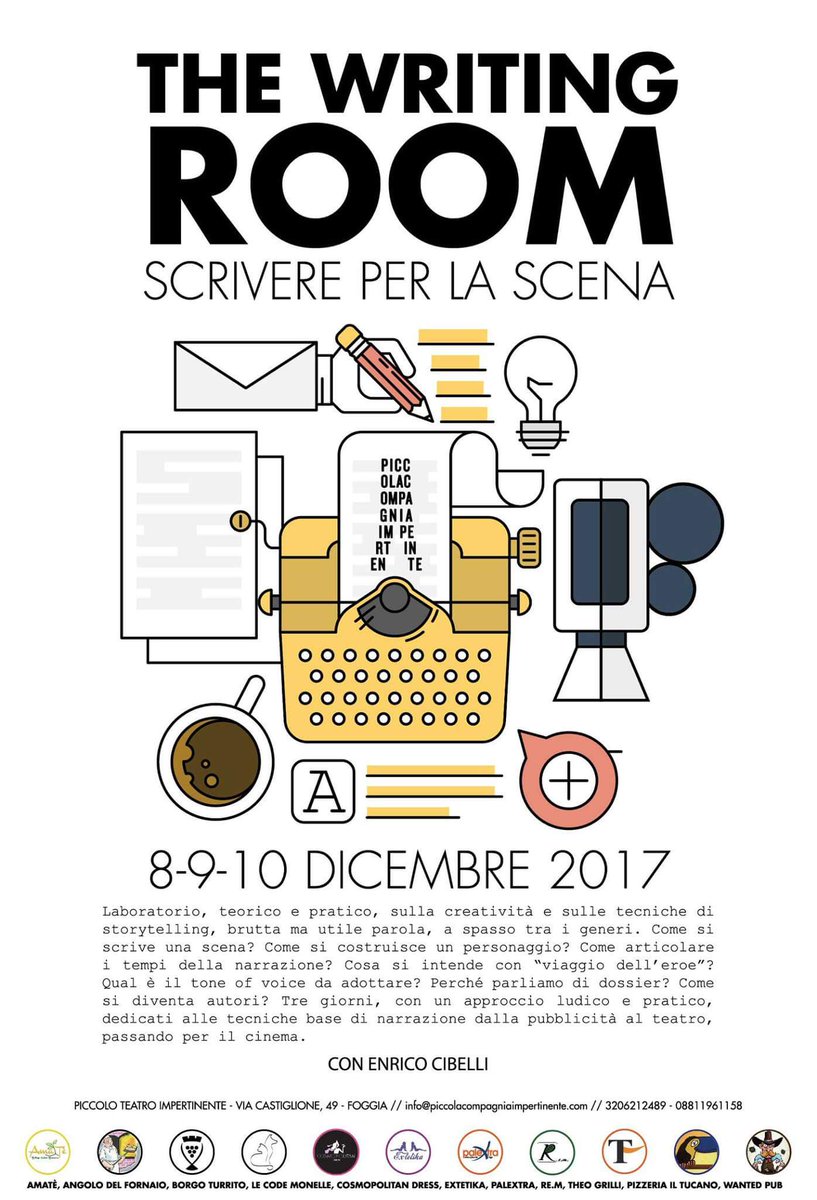 ClaudiaLarix's tweet photo. Laboratorio sulla #creatività con @enricocibelli, un grandissimo professionista!  W la Piccola Compagnia Impertinente!
https://t.co/jnqjWeoqun

#foggiarocks #Foggia https://t.co/ytHDd1KDQo