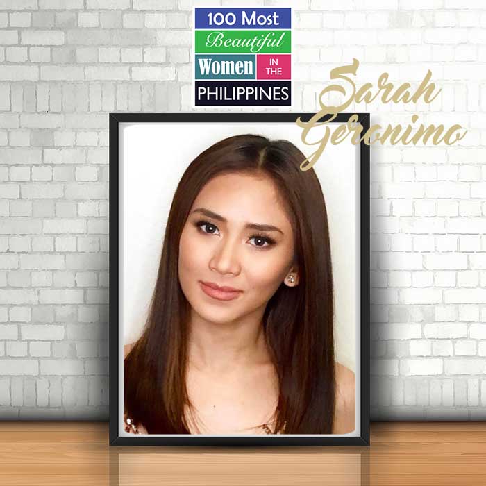 starmometer's tweet photo. Vote for #SarahGeronimo in the finals of #100MostBeautifulPinays2017: 1 RT = 2 votes, 1 Like = 2 votes. https://t.co/fm4kMwIZjC https://t.co/K2rmPu1ODF