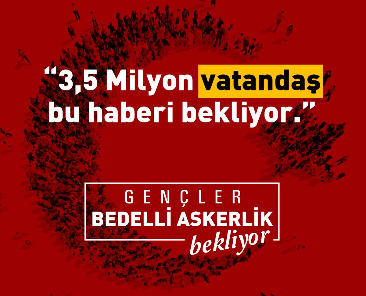 ibrahimbalii's tweet photo. #BedelliAskerlik
Profesyonel ordunun ilk adımı olan bedelli askerlik çıkmalı ve yüzbinlerce gencin derdine çare bulunmalıdır
#Yaş25Bedel15 https://t.co/jZfbll3bfn