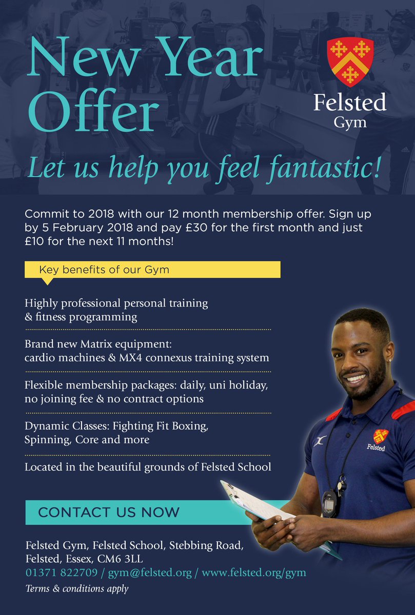 Exciting news coming from the Felsted Gym. 
Matrix equipment arriving today and our annual promotion beginning tomorrow!