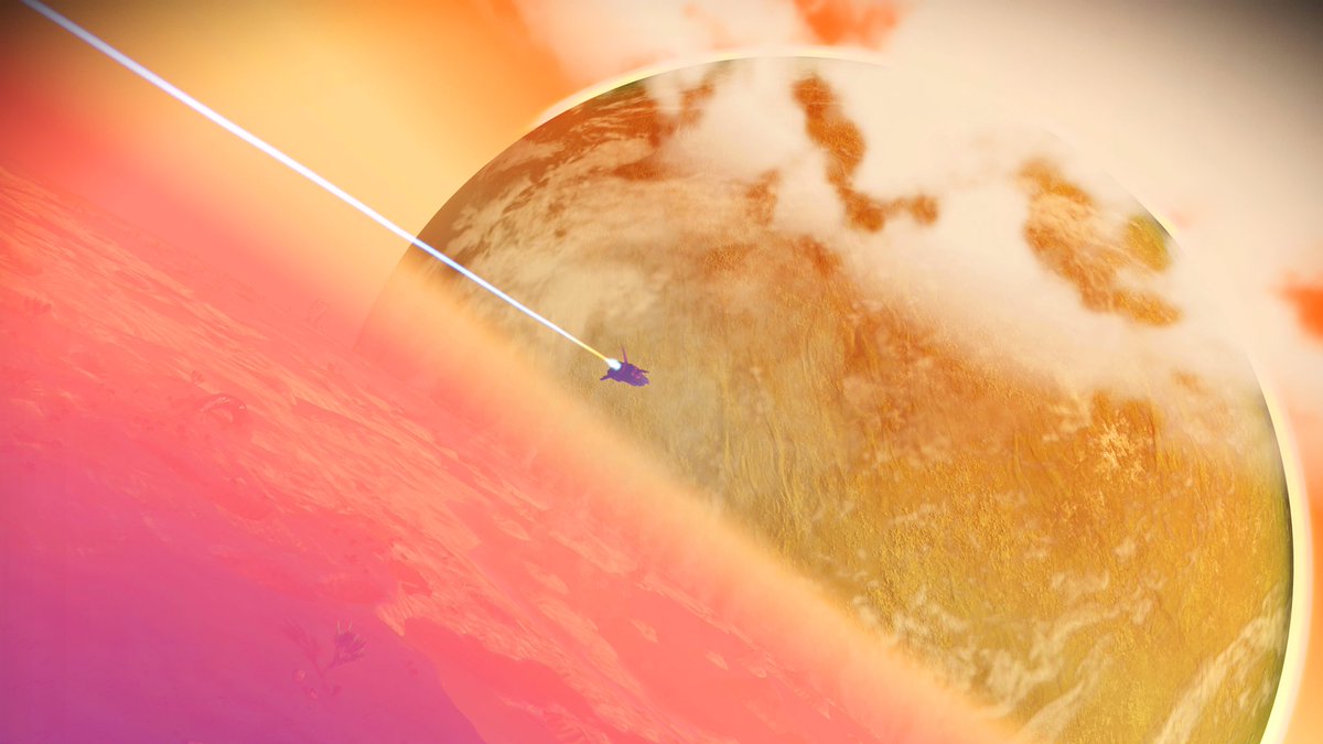 Arle1a's tweet photo. Today I drove fast my space ship while listening to music all around the star systems! ✨
#NoMansSky #NMSPix #Space #games #colors https://t.co/onnYGrTYjJ