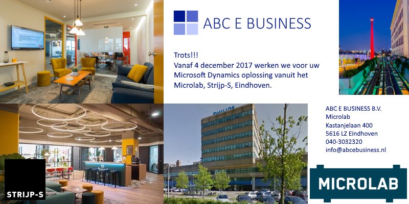 YES! We zijn verhuisd!! We werken vanaf heden vanuit het Microlab te Eindhoven.
erpsoftware-online.nl/nieuws/abc-e-b…