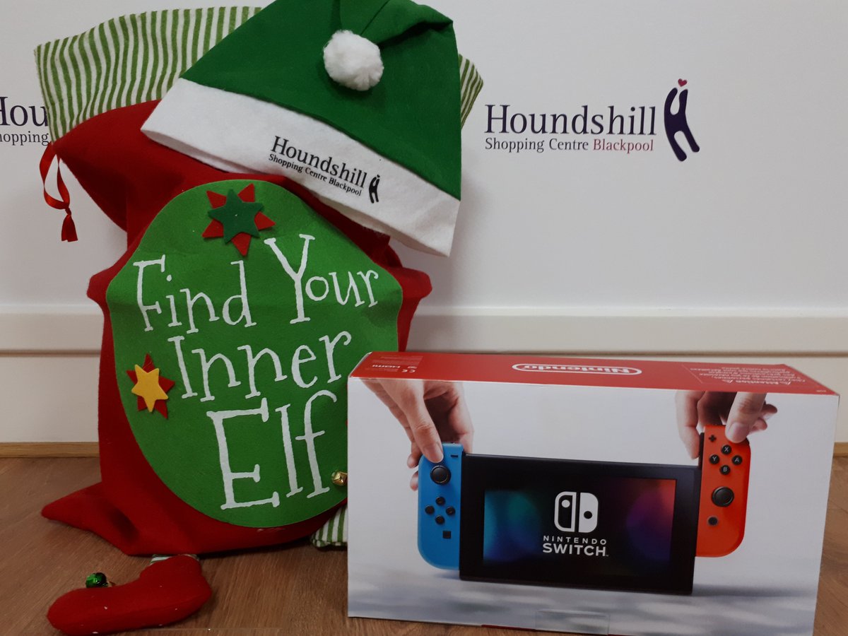 HoundshillSC's tweet image. WIN A NINTENDO SWITCH GAME PACKAGE! Yes, you can win this amazing prize in time for Christmas, worth over £350! All you have to do is put on one of our free elfie hats in the centre, sit on Santa's throne, take a selfie and post it using #HoundshillXmas bit.ly/2njjncs