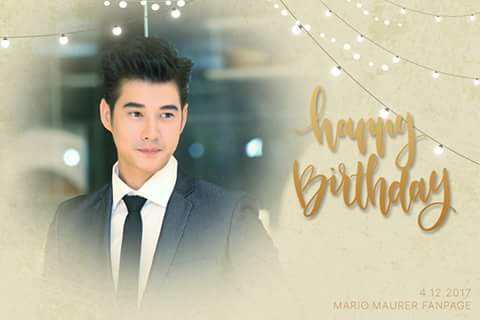 Happy birthday Mario Maurer  Grabe, hinahangaan kita simula Grade 3 palang ako P.s Grade 10 na ako ngayon  