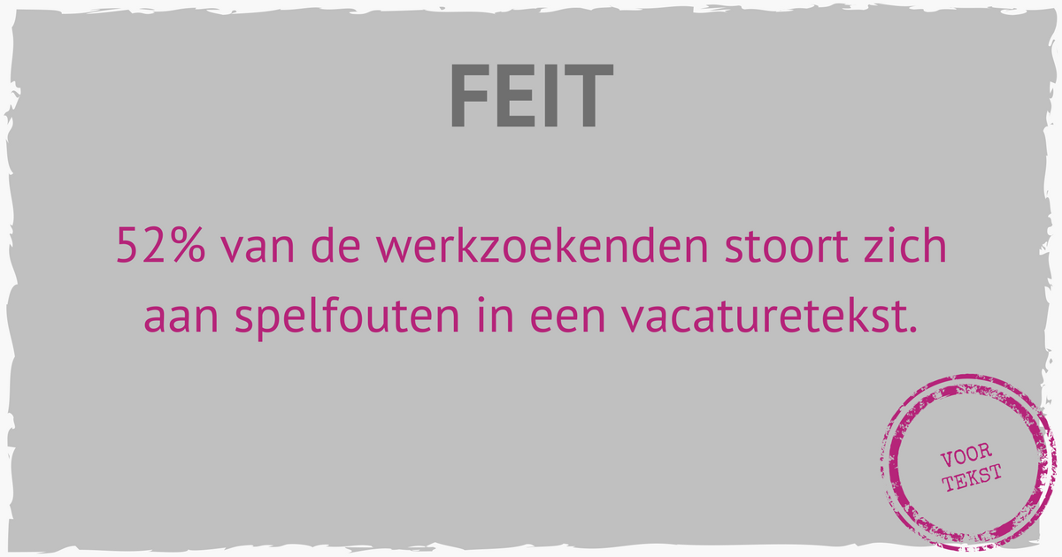 Vacaturetekst tweet media