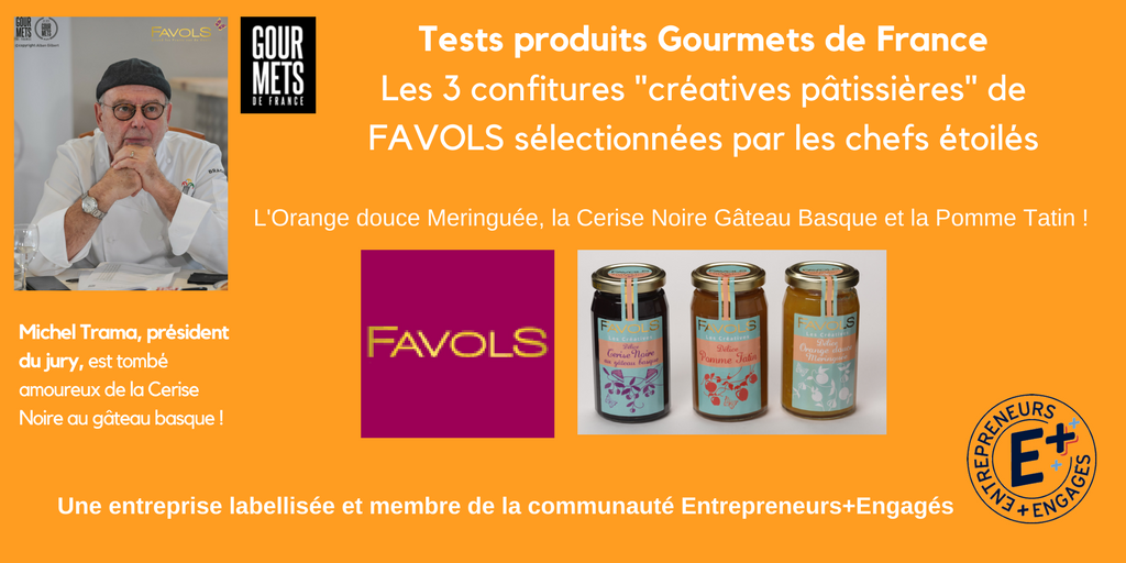 labelPMEplus's tweet photo. Les confitures de la collection créatives pâtissières de #Favols récompensées lors des tests produits de @gourmets2france
@MichelTrama sous le charme de la cerise basque ! Bravo à cette #PME labellisée E+ 👏 ➡️ https://t.co/UubBOUcyWp https://t.co/DAzVZ3f70h