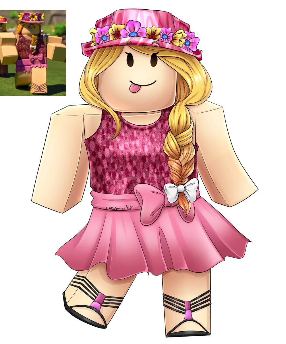 Evilartist On Twitter She Is A Cute Robloxart Roblox High - cute roblox profiles