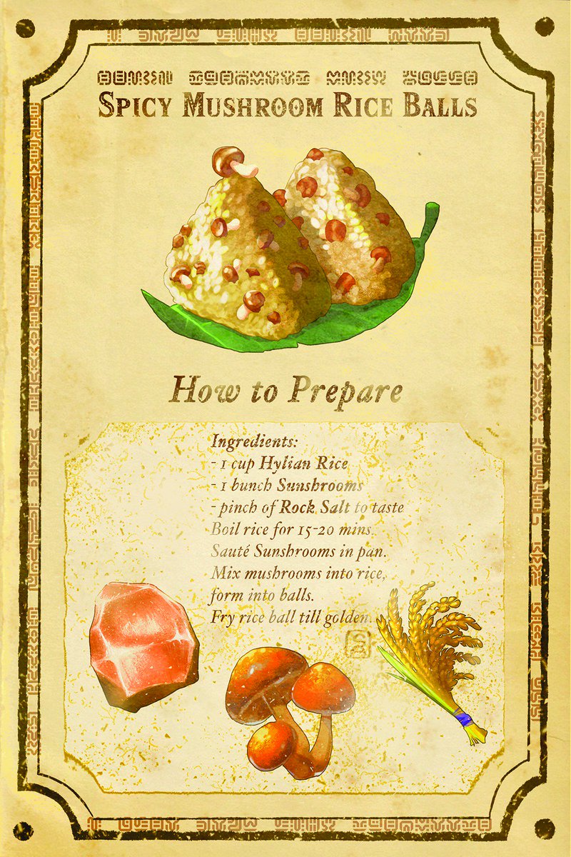 LOZ BOTW recipes posters Recipes, Healthy cooking, How
