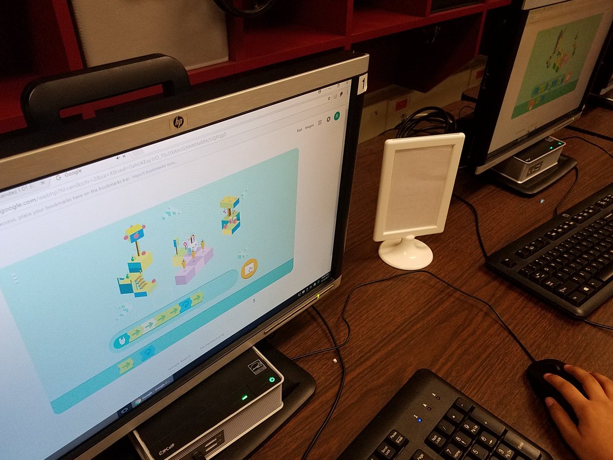 ECTechnologist's tweet image. First grade coding #googlecoding from Google home screen for #HourOfCode thnxs @mXimene3 for sharing. @john_w_moran @NISDKnowlton @NISDTechApps