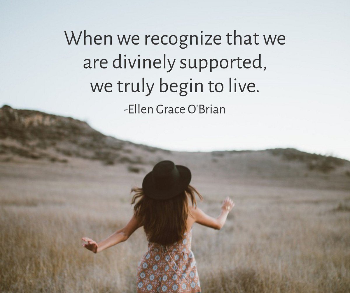 CSEcenter's tweet image. When we recognize that we are divinely supported, we truly begin to live.
-Ellen Grace O'Brian