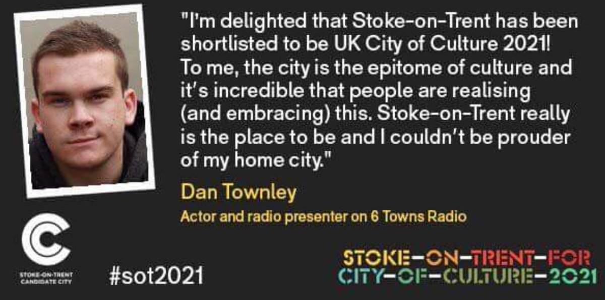 rwfanfest's tweet photo. In 24hrs rep's from @sot2021 will be making their final pitch to become City of Culture 2021.
Stoke is our spiritual home! #webackthebid https://t.co/BLsEoJ8Kil